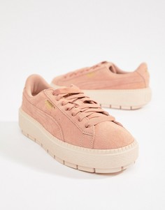Кроссовки на платформе Puma - Бежевый