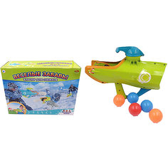 Веселые забавы. Бластер для водяных бомбочек и снежков 2 в 1, 2 цвета в ассортименте (зеленый, голубой),  в коробк A Btoys