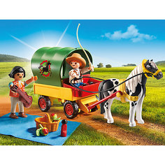 Конструктор Playmobil "Ферма Пони" Пикник с коневозкой