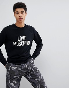 Свитер с тисненым логотипом Love Moschino - Черный
