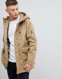 Светло-коричневая парка Pull&amp;Bear - Рыжий Pull&Bear