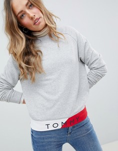 Свитшот с поясом Tommy Hilfiger - Серый