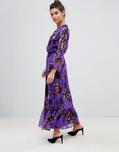 Платье макси с цветочным принтом Y.A.S Bloom - Мульти