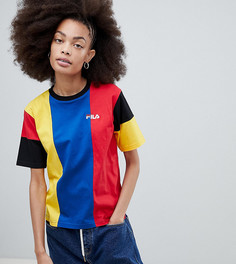 Oversize-футболка колор блок Fila - Мульти