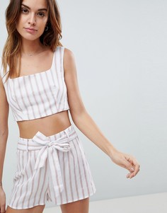 Кроп-топ в полоску Fashion Union - Мульти