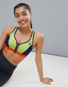 Спортивный бюстгальтер с молнией Shock Absorber - Зеленый