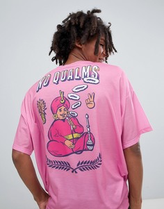 Oversize-футболка с принтом No Qualms ASOS DESIGN - Розовый