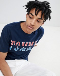 Темно-синяя футболка с логотипом из капсульной коллекции Tommy Jeans - Темно-синий