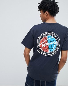 Темно-синяя футболка с принтом Tommy Jeans Capsule Worldwide - Темно-синий