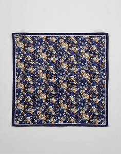Темно-синий платок-паше с цветочным принтом ASOS DESIGN - Темно-синий