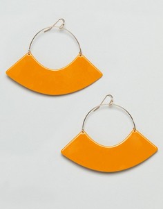 Золотистые серьги ASOS DESIGN - Золотой