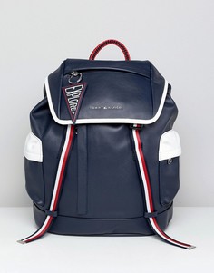 Темно-синий рюкзак с отделкой из искусственной кожи Tommy Hilfiger Wanderlust - Темно-синий