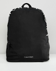 Рюкзак с принтом логотипа Calvin Klein - Черный