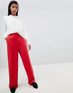 Широкие брюки Selected Femme - Красный