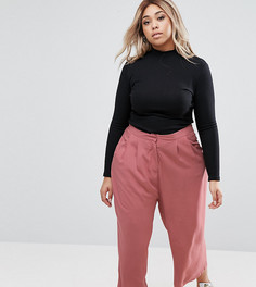 Юбка-брюки со складками спереди ASOS CURVE - Розовый