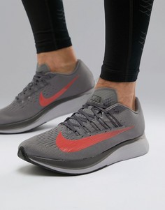 Серые кроссовки Nike Running Zoom Fly 880848-004 - Черный