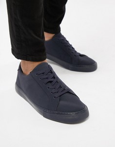 Темно-синие кроссовки из искусственной кожи ASOS DESIGN - Темно-синий