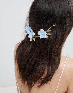 Украшение для волос с цветочной отделкой ASOS DESIGN - Золотой