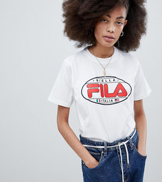 Футболка бойфренда с логотипом в стиле 90-х Fila - Белый