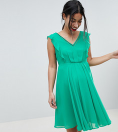 Плиссированное платье мини с вырезами ASOS DESIGN Maternity - Мульти