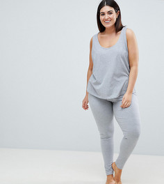 Комбинируемые пижамные леггинсы ASOS DESIGN Curve - Серый