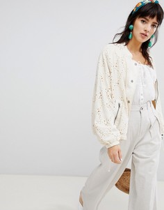 Бомбер Free People Daisy Jane - Белый