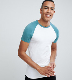 Обтягивающая футболка с контрастными рукавами реглан ASOS DESIGN Tall - Мульти