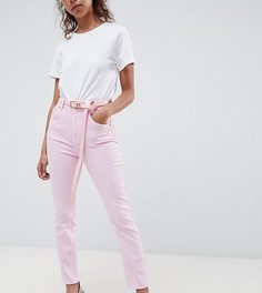 Розовые джинсы в винтажном стиле с завышенной талией ASOS DESIGN Petite - Розовый