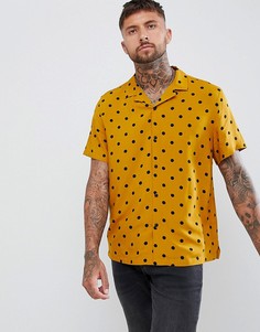 Oversize-рубашка в горошек ASOS DESIGN - Желтый