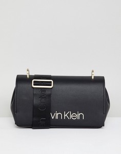 Сумка на плечо с широким ремешком Calvin Klein - Черный