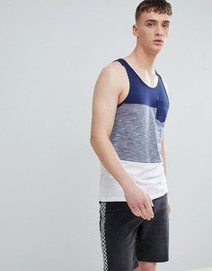 Esprit Vest With Block Stripe In Navy - Темно-синий