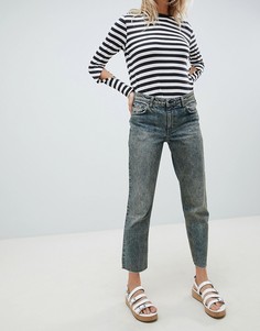 Укороченные джинсы прямого кроя Cheap Monday - Синий
