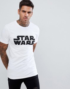 Обтягивающая футболка Star Wars ASOS DESIGN - Белый
