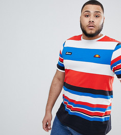 Белая футболка в полоску ellesse PLUS - Белый