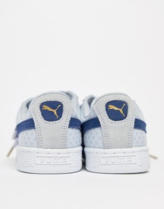 Синие джинсовые кроссовки Puma Basket Heart - Синий