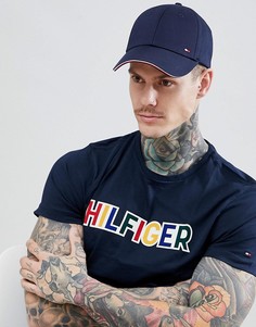 Темно-синяя бейсболка с логотипом в виде небольшого флага Tommy Hilfiger - Темно-синий