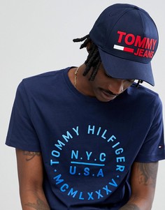 Темно-синяя бейсболка с логотипом Tommy Jeans - Темно-синий