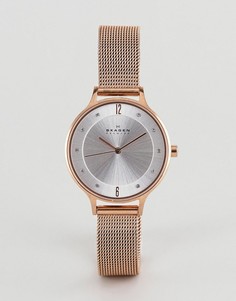 Часы цвета розового золота Skagen SKW2151 Anita - Золотой