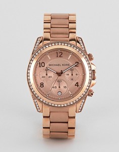 Золотисто-розовые часы-браслет Michael Kors MK5263 Blair - Золотой