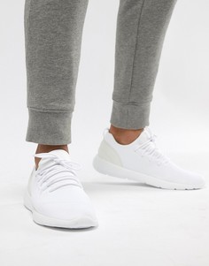 Белые кроссовки с трикотажной отделкой Pull&amp;Bear - Белый Pull&Bear