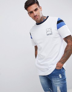Белая футболка с принтом 98 на груди River Island - Белый