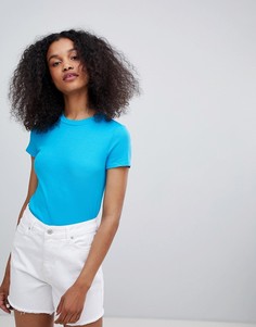 Узкая футболка Monki - Зеленый