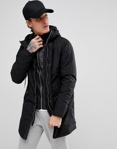 Черная парка Pull&amp;Bear - Черный Pull&Bear