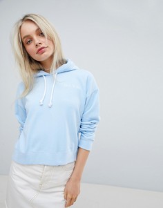 Короткий худи с логотипом Jack Wills - Синий