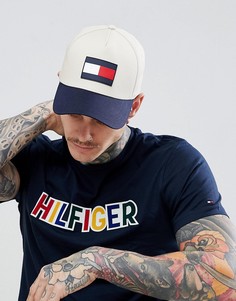 Бежевая бейсболка с контрастным козырьком Tommy Hilfiger - Бежевый