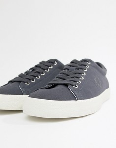 Серые парусиновые кроссовки Fred Perry - Серый