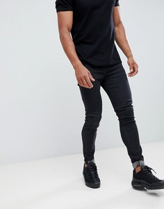 Черные укороченные облегающие джинсы Hoxton Denim - Черный