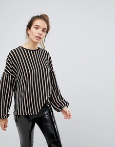 Блузка в полоску с длинными рукавами Pull&amp;Bear - Мульти Pull&Bear