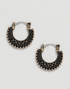 Золотистые серьги-кольца ASOS DESIGN - Золотой