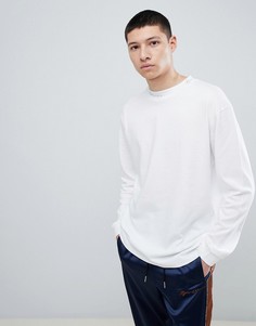 Белый oversize-лонгслив Mennace - Белый
